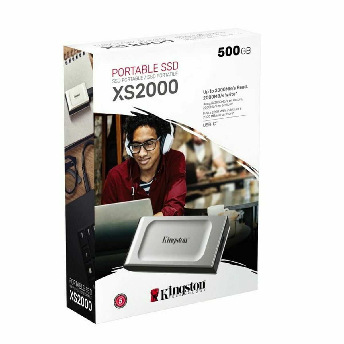 Externý Pevný Disk Kingston XS2000 500 GB SSD